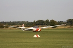 Segelflugzeug bei der Landung