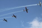 Die P3 Flyers sind ein privates Kunstflugteam und zeigen ein gut einstudiertes und geflogenes Programm.