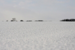 Weites Land im Schnee